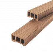 Перила из ДПК 90х45 мм, цвет Орех