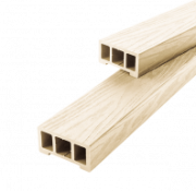 Перила из ДПК 90х45 мм, цвет Слоновая кость