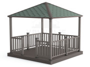 Беседка из ДПК 4,5х4,5 метра под ключ!