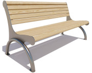 Скамейка из ДПК, цвет Слоновая кость