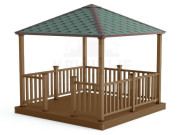 Беседка из ДПК 3х3 метра под ключ!