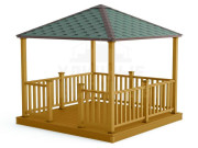 Беседка из ДПК 3х3 метра под ключ!