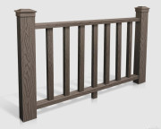 Ограждение из ДПК (Вертикаль) цвет Венге