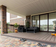 Террасная доска из ДПК 150х25 мм, цвет Венге