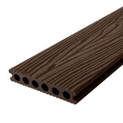 Террасная доска из ДПК 150х25 мм, цвет Венге (Массив)