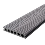 Террасная доска из ДПК 150х25 мм, цвет Серый (Массив)