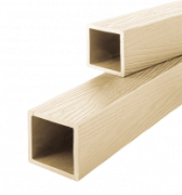 Столбы из ДПК 100х100 мм, цвет Слоновая кость