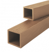 Столбы из ДПК 100х100 мм,  цвет Орех